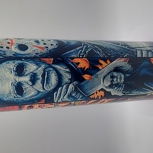 🥤2 for $40🥤Halloween Fright night 20oz skinny Tumbler Handcrafted Michael Myer